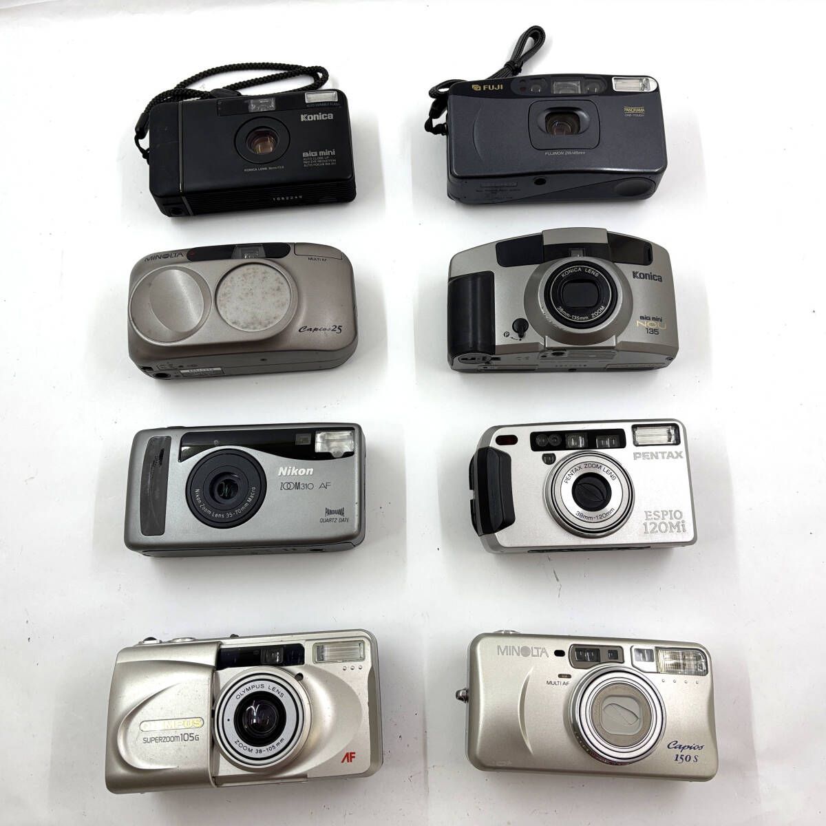 コンディション詳細記載あります まとめ コンパクトカメラ 8台セット ジャンク品 P002