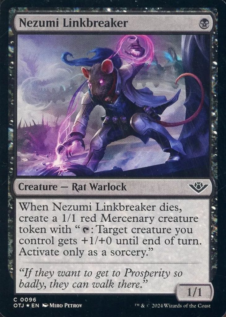 不実　Foil Treachery 希少　マジックザギャザリング 中古】マジックザギャザリング 0096[C]：【OTJ】【FOIL】Nezumi