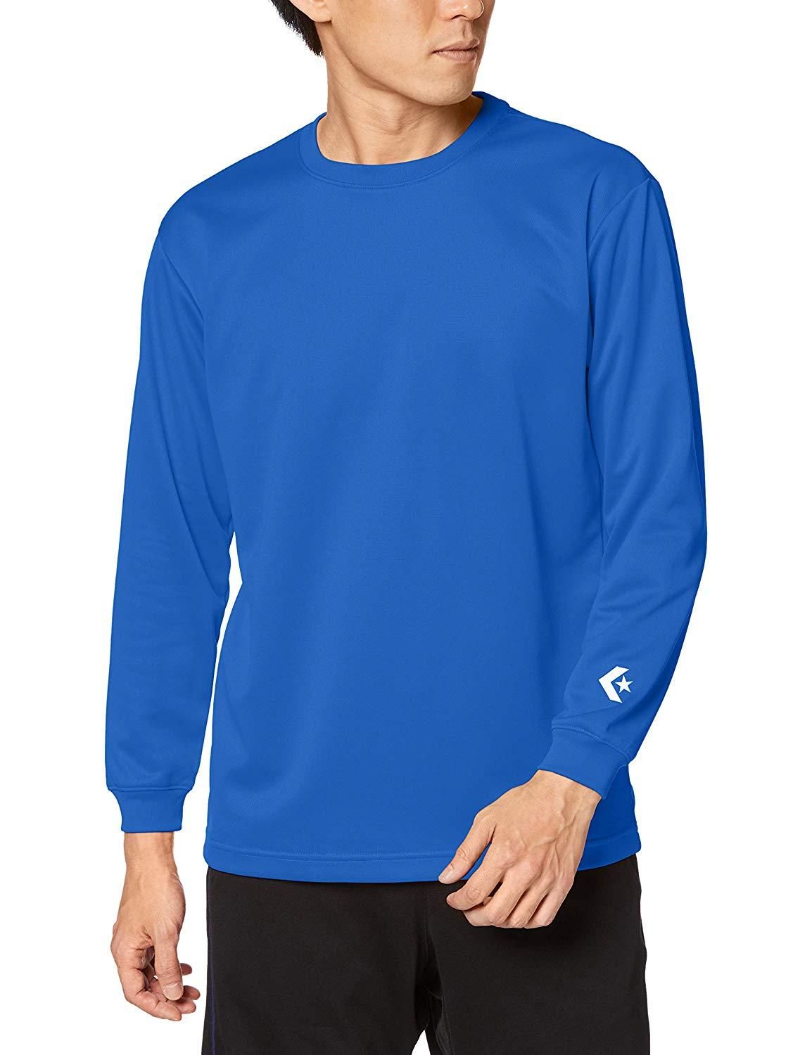 【新品・4営業日で発送】コンバース 9F_ロングスリーブTシャツ (CB291324L) 色 : ロイヤルブルー サイズ : S 
