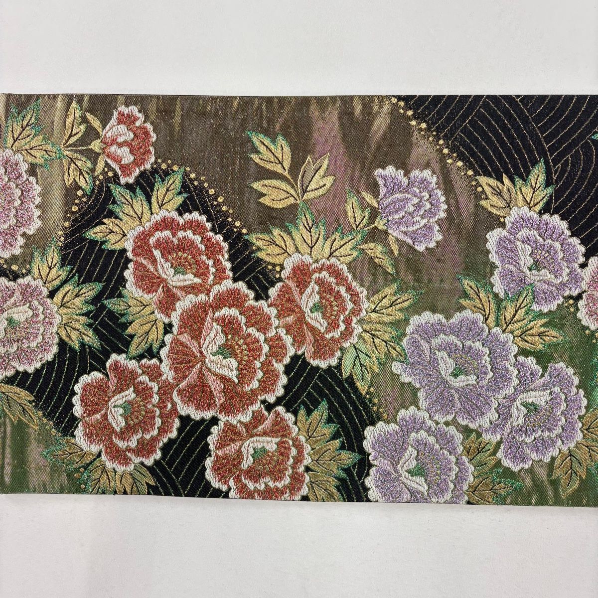 袋帯 美品 秀品 草花 波 金糸 箔 緑 六通 正絹 【中古】 - メルカリ