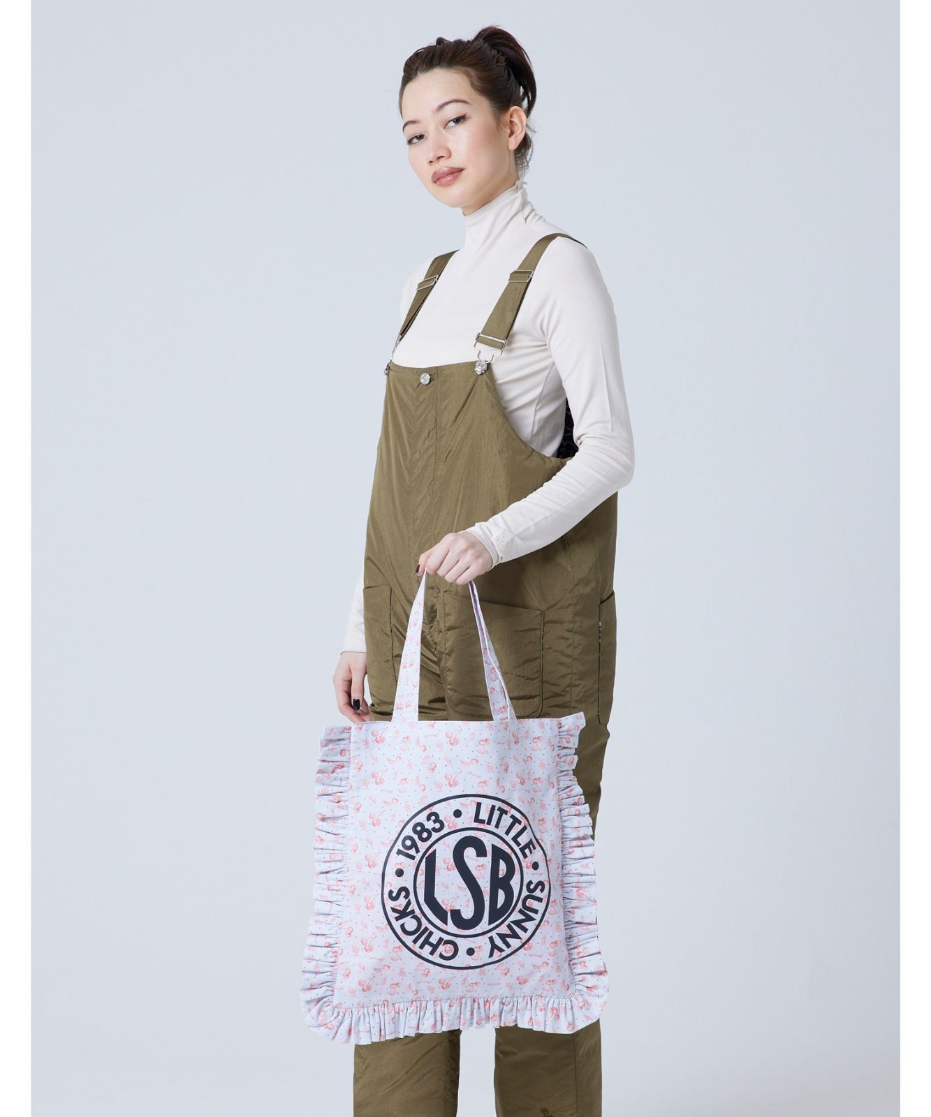 【Little Sunny Bite】LSB Logo frill tote bag