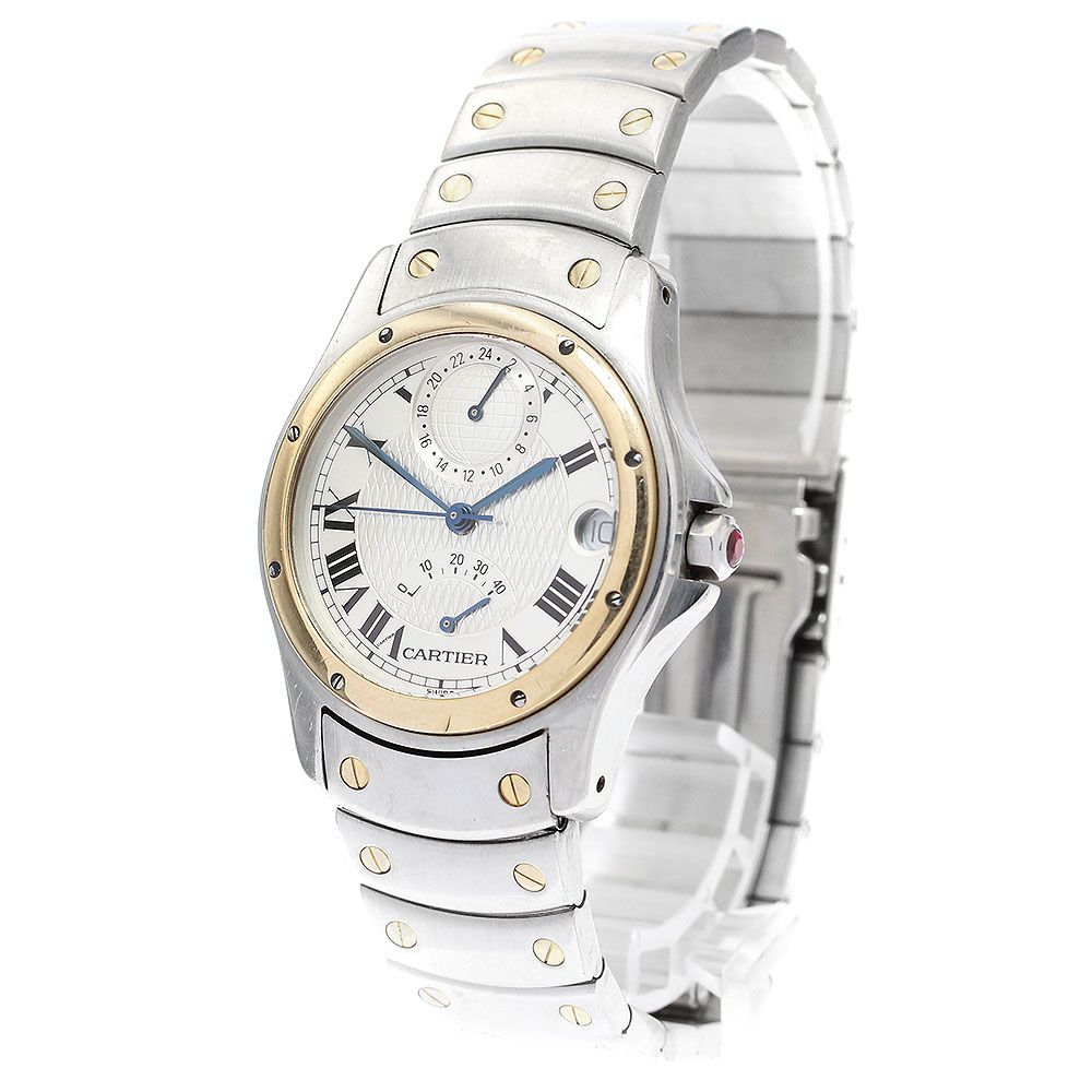 カルティエ CARTIER W20038R3 サントス ラウンド GMT 150周年記念 自動巻き メンズ _898226 カルティエ CARTIER W20038R3 サントス ラウンド GMT 150周年記念 自動