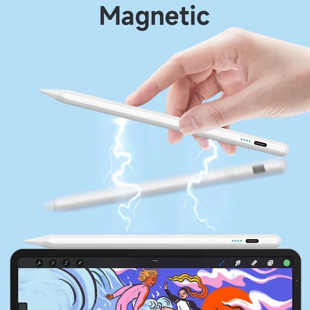 【在庫処分】タッチペンシル タッチペン スタイラスペン Apple Pencil風 白 / White