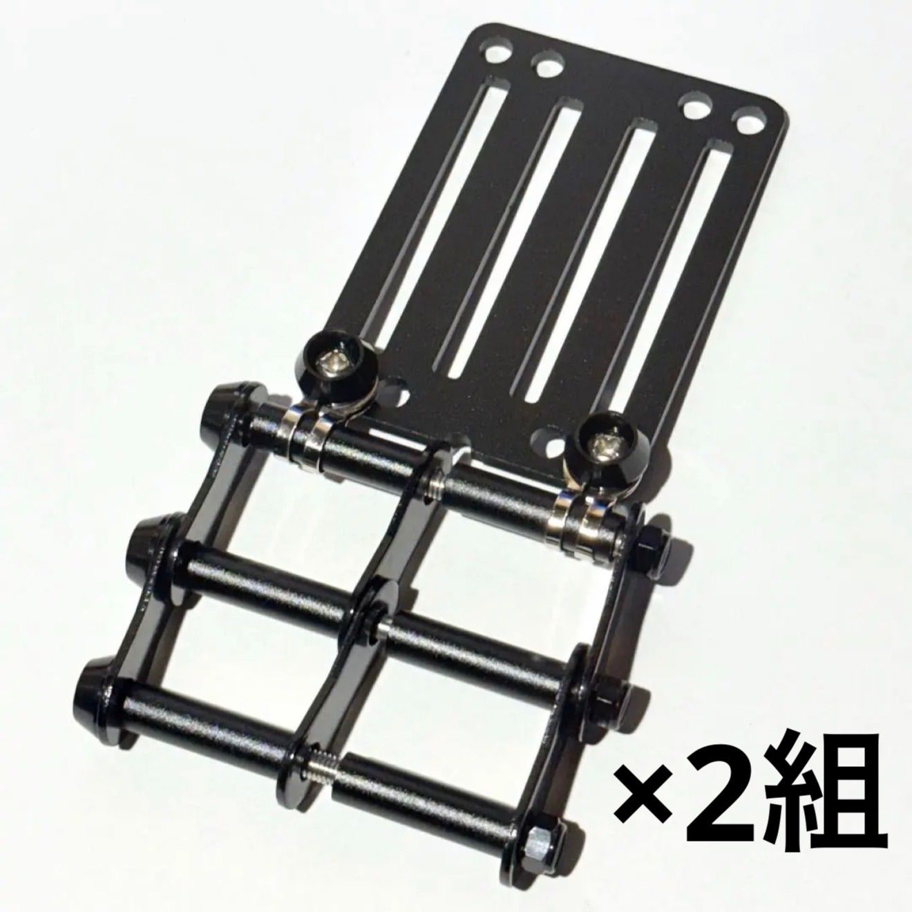 3連チェーン ゴールド×ブラック ニックス風ベルトループ 腰道具 腰袋 