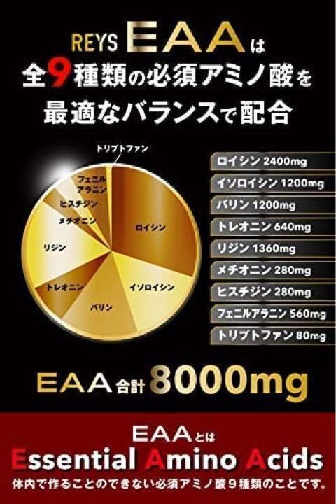 REYS レイズ EAA レモンライム風味 600g  2セット