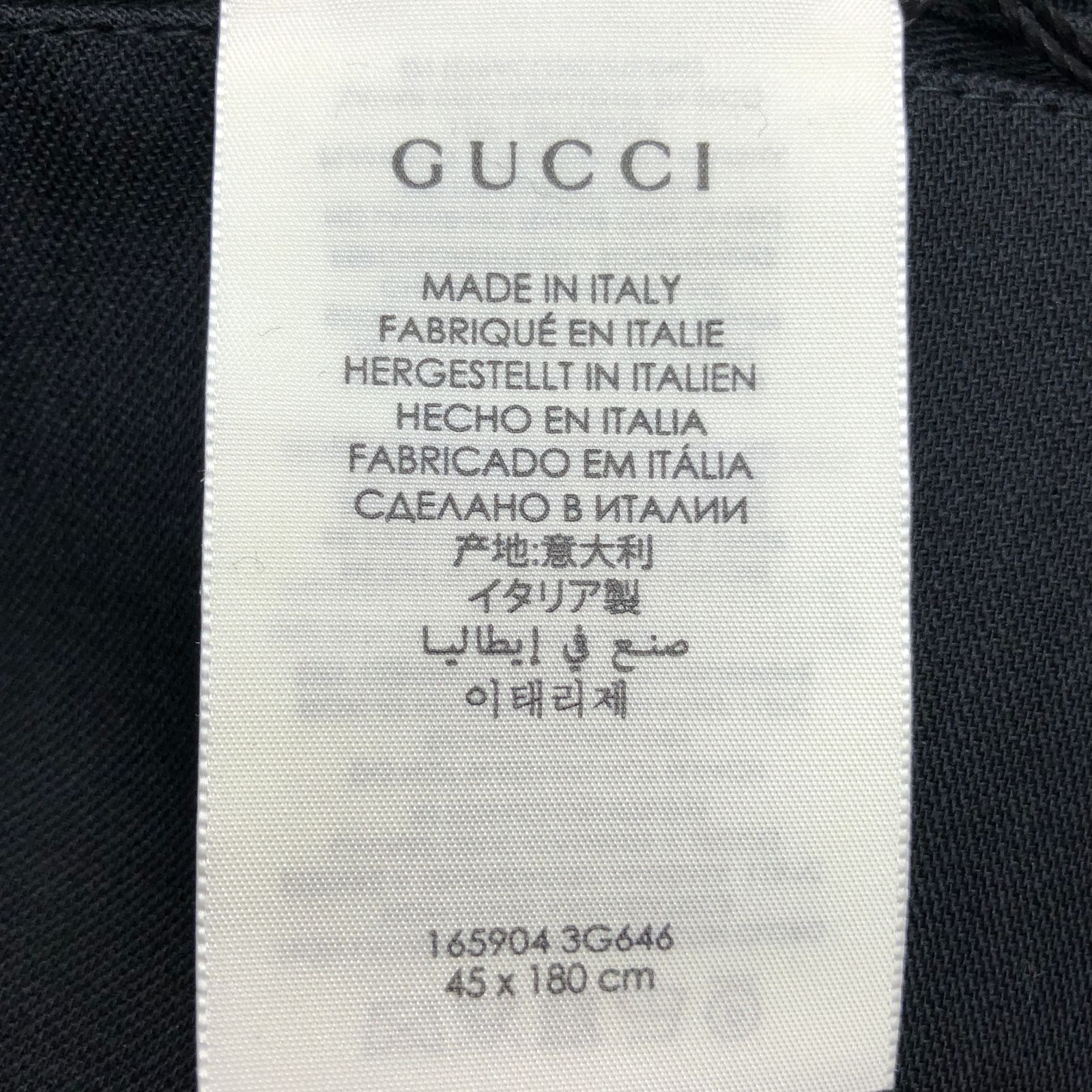 ☆GUCCI新品未使用☆ウール&シルクの黒 マフラー チェック柄 楽天市場】グッチ ストール GUCCI マフラー GG柄 ユニセックス