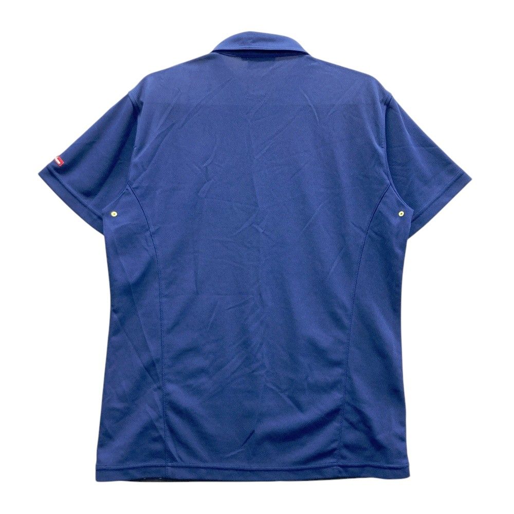 サイズ 5 RUSSELUNO ラッセルノ 半袖ポロシャツ ボタンダウン ルチャ マスクモナリザ 総柄 ネイビー系 240101446033 ゴルフウェア メンズ ストスト