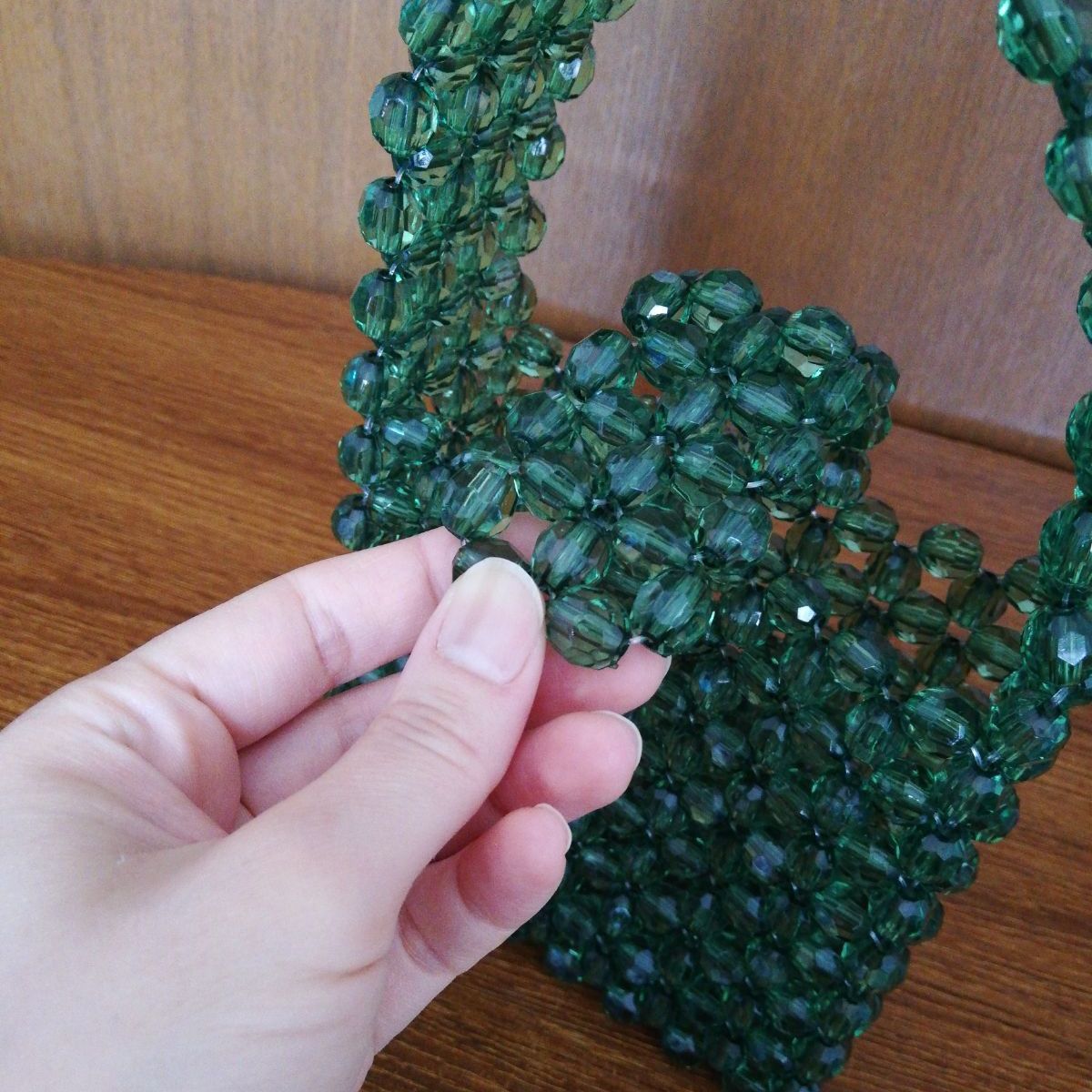 ハンドメイド ビーズバッグ (ミニバッグ) ♡ - メルカリ