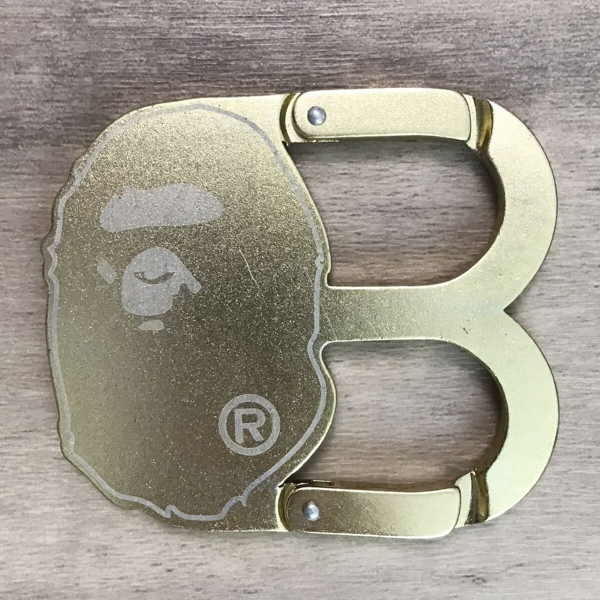 APE HEAD カラビナ Gold a bathing ape BAPE エイプ ベイプ アベイシングエイプ NIGO