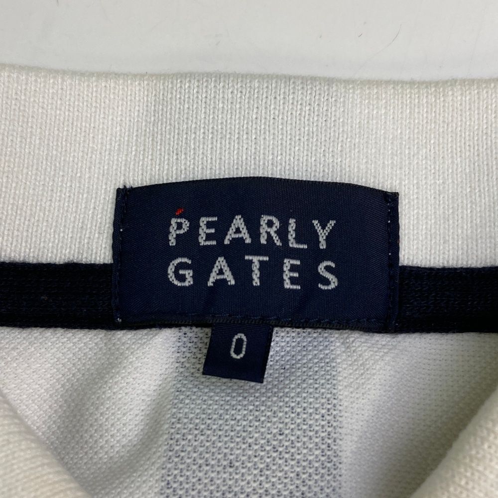 サイズ：0 PEARLY GATES パーリーゲイツ 30周年モデル 半袖ポロシャツ