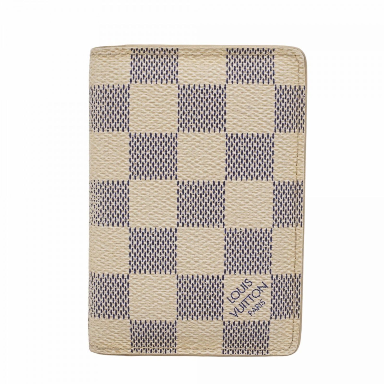 ルイ ヴィトン Louis Vuitton ルイ ヴィトン 名刺入れ カードケース ダミエ アズール オーガナイザードゥポッシュ N61727 ホワイトレディース