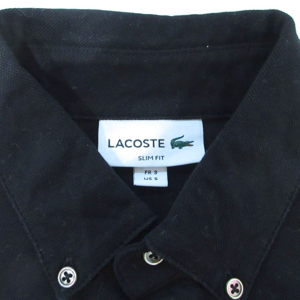 ラコステ LACOSTE 美品 ポロシャツボタンダウン BD ロゴ刺繍