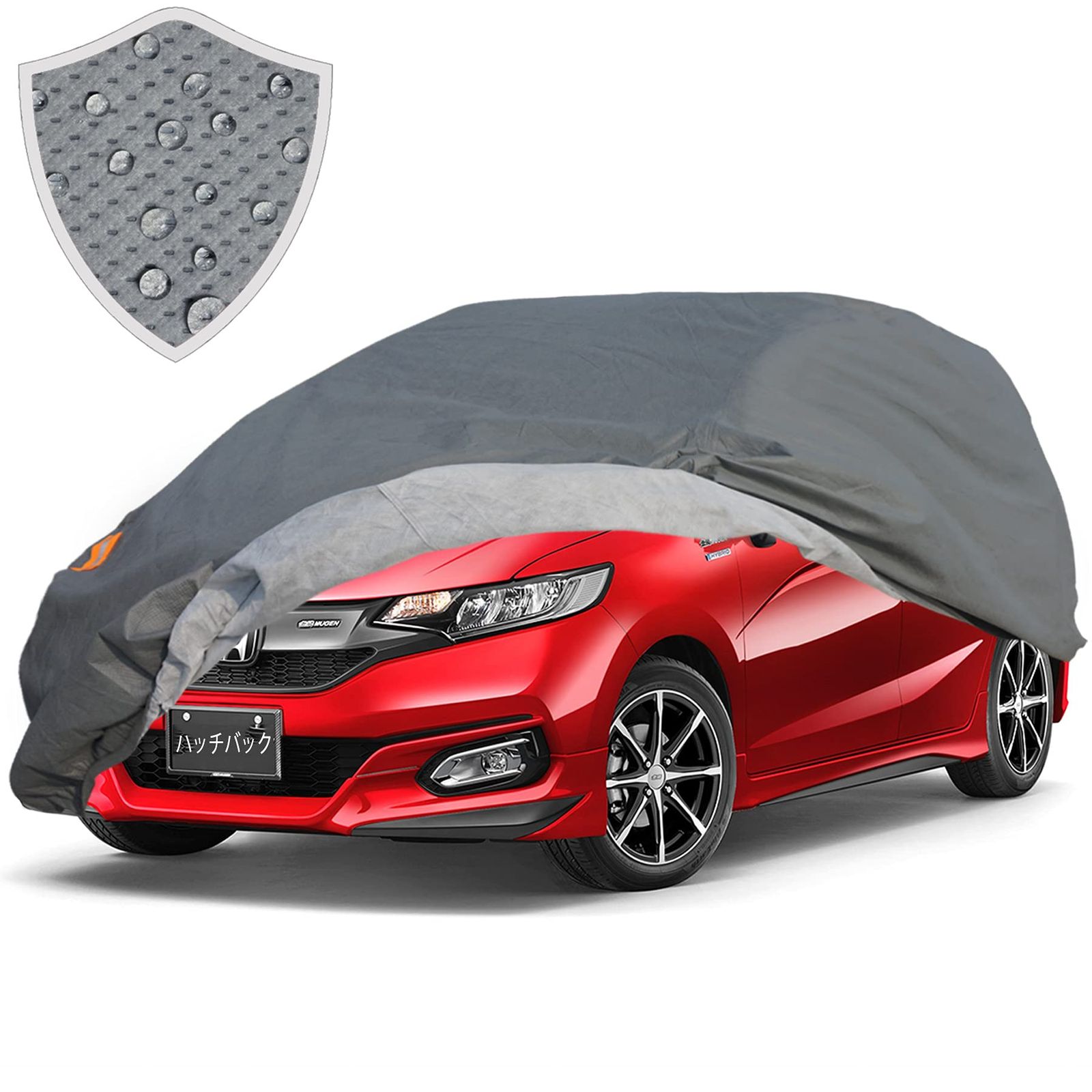 対策 防水防塵防輻射紫外線 カーカバー 黄砂 SUV 裏起毛タイプ 対応 汎用 4層構造 サイズ 自動車ボディーカバー SUV車 400*175*165CM