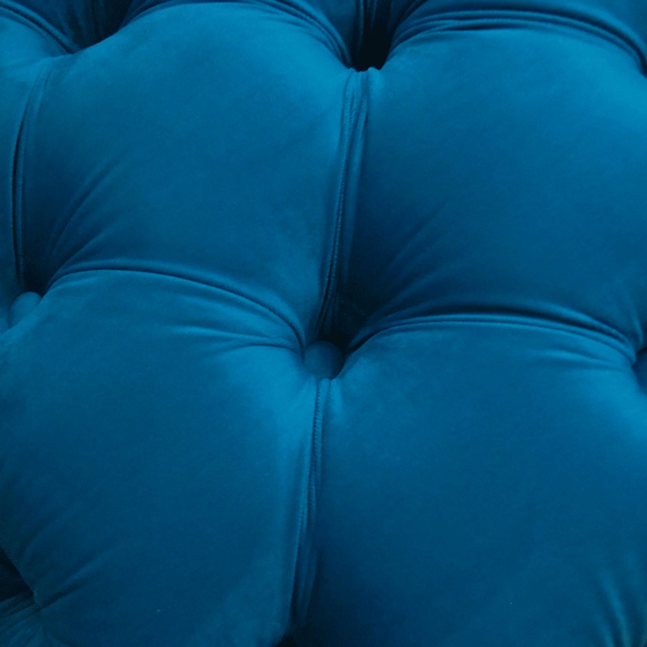 ブルー ガラステーブル