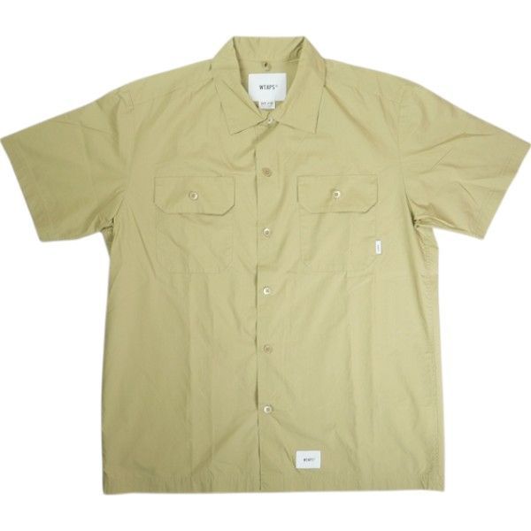 Size M WTAPS ダブルタップス 21SS DECK SS 半袖シャツ ベージュ -良い 20819527