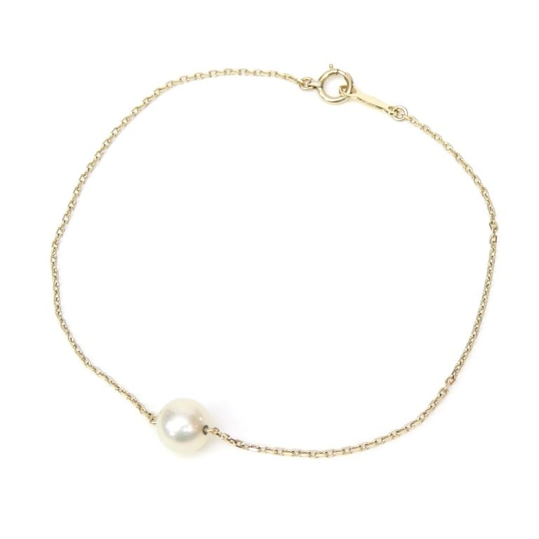 ミキモト MIKIMOTO 14金 パール ブレスレット 真珠|ゴールド|K14YG