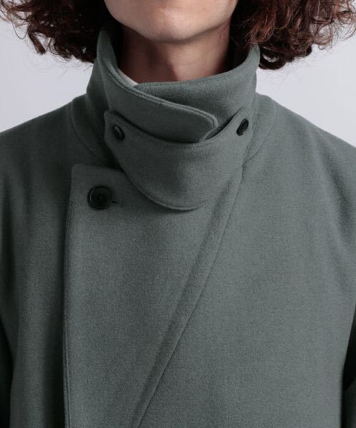 L 未使用品 HARE ハレ WOOL タイロッケンコート ベルト ロングコート