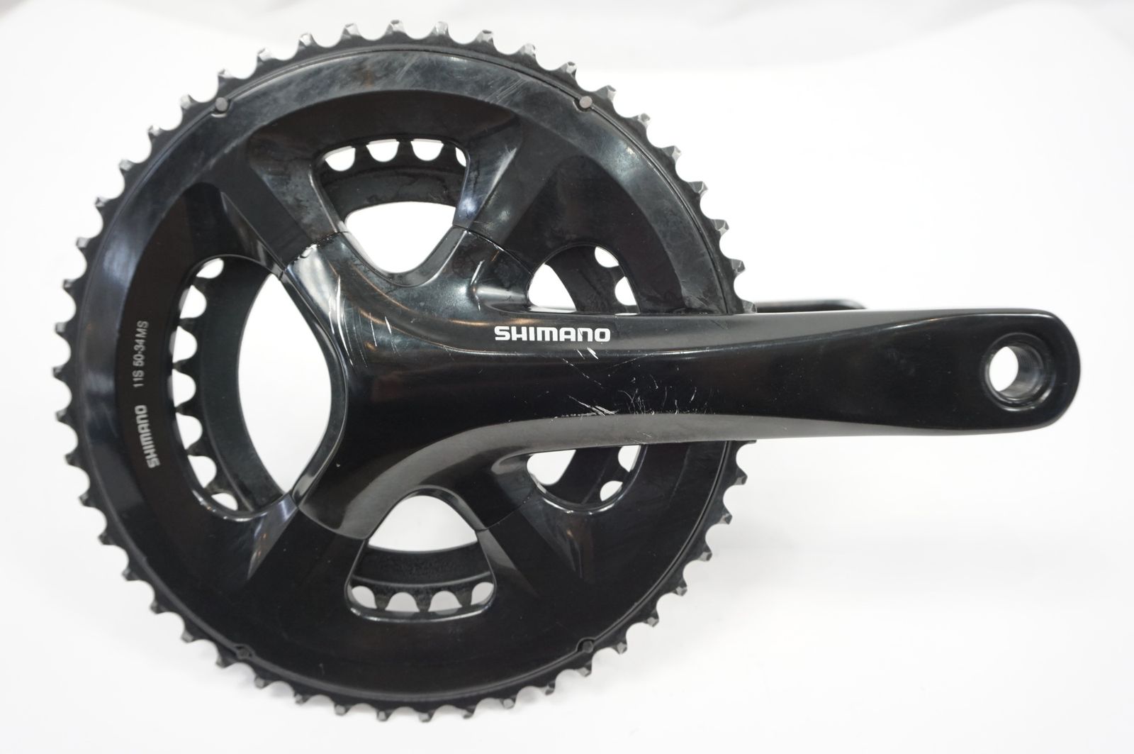 美品 - SHIMANO クランクセット 黒 RS510 50-34T Amazon | シマノ(SHIMANO) FC-RS510 50X34T 165mm 11S