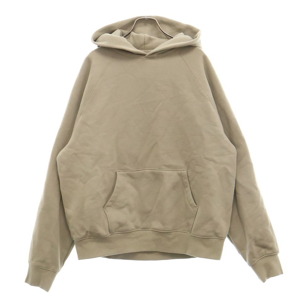 FEAR OF GOD ESSENTIALS (フィアオブゴッド エッセンシャルズ) バックラバーロゴスウェットプルオーバーパーカー ベージュ