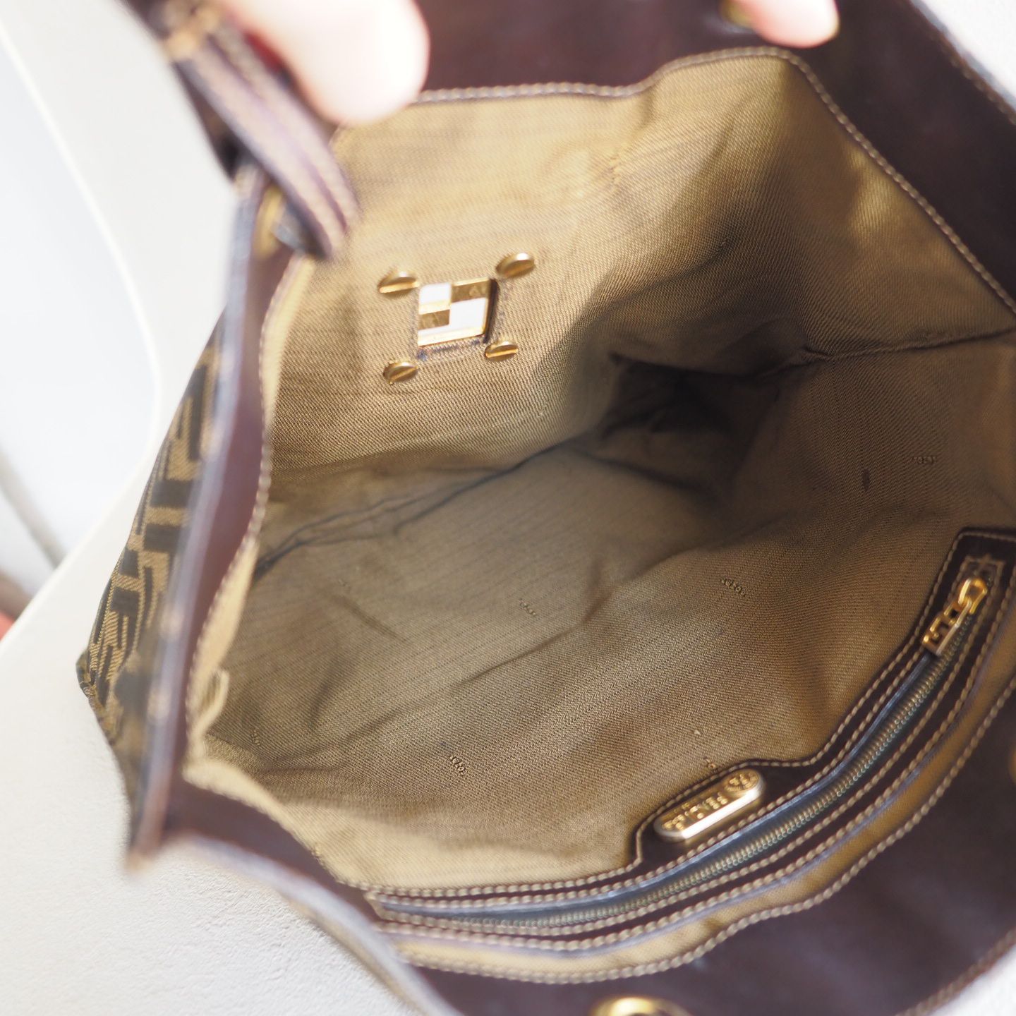 良品☆ オールドフェンディ FENDI ズッカ柄 トートバッグ