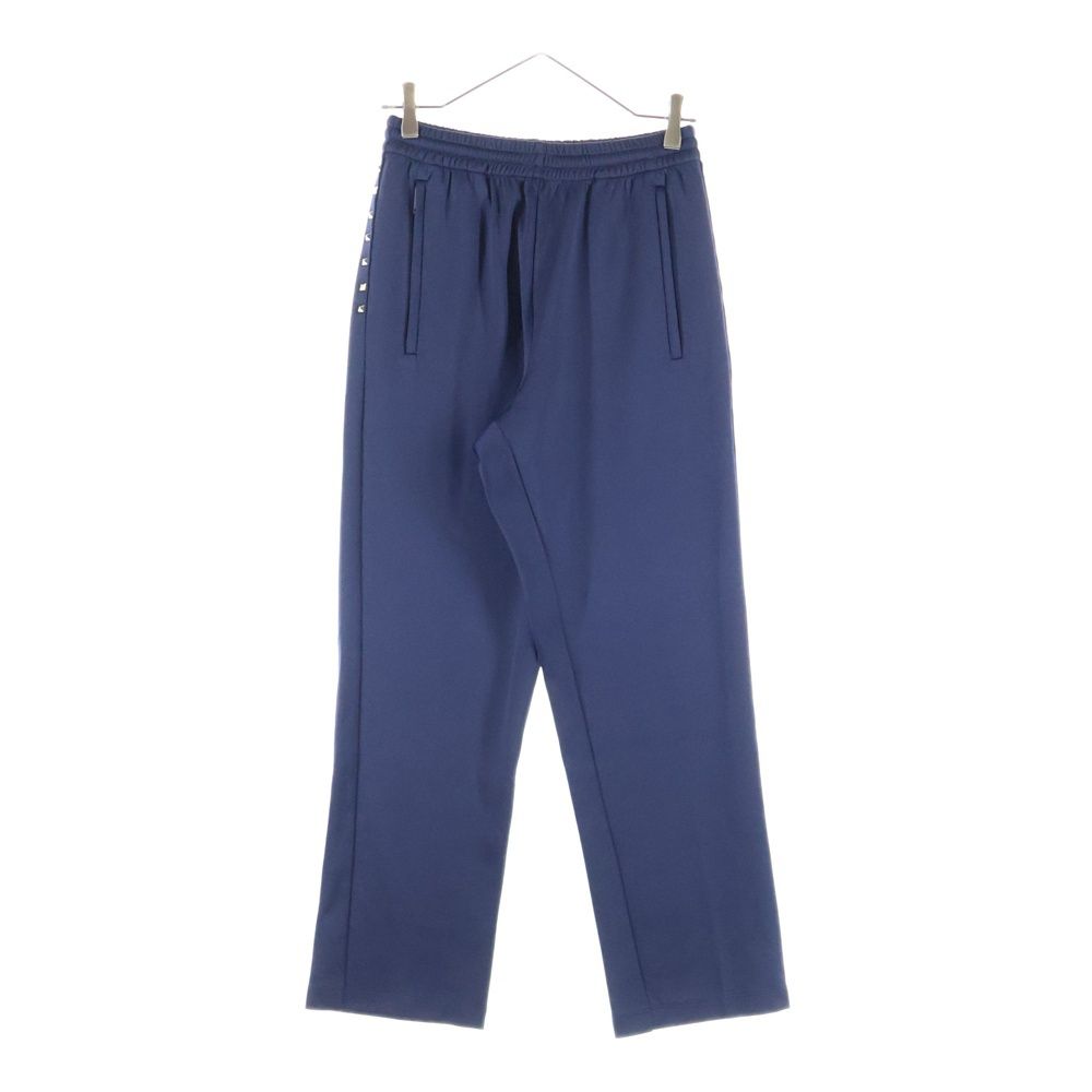 VALENTINO ヴァレンティノ サイドロックスタッズ ストレート スウェットパンツ ネイビー QV3MD00C4TC