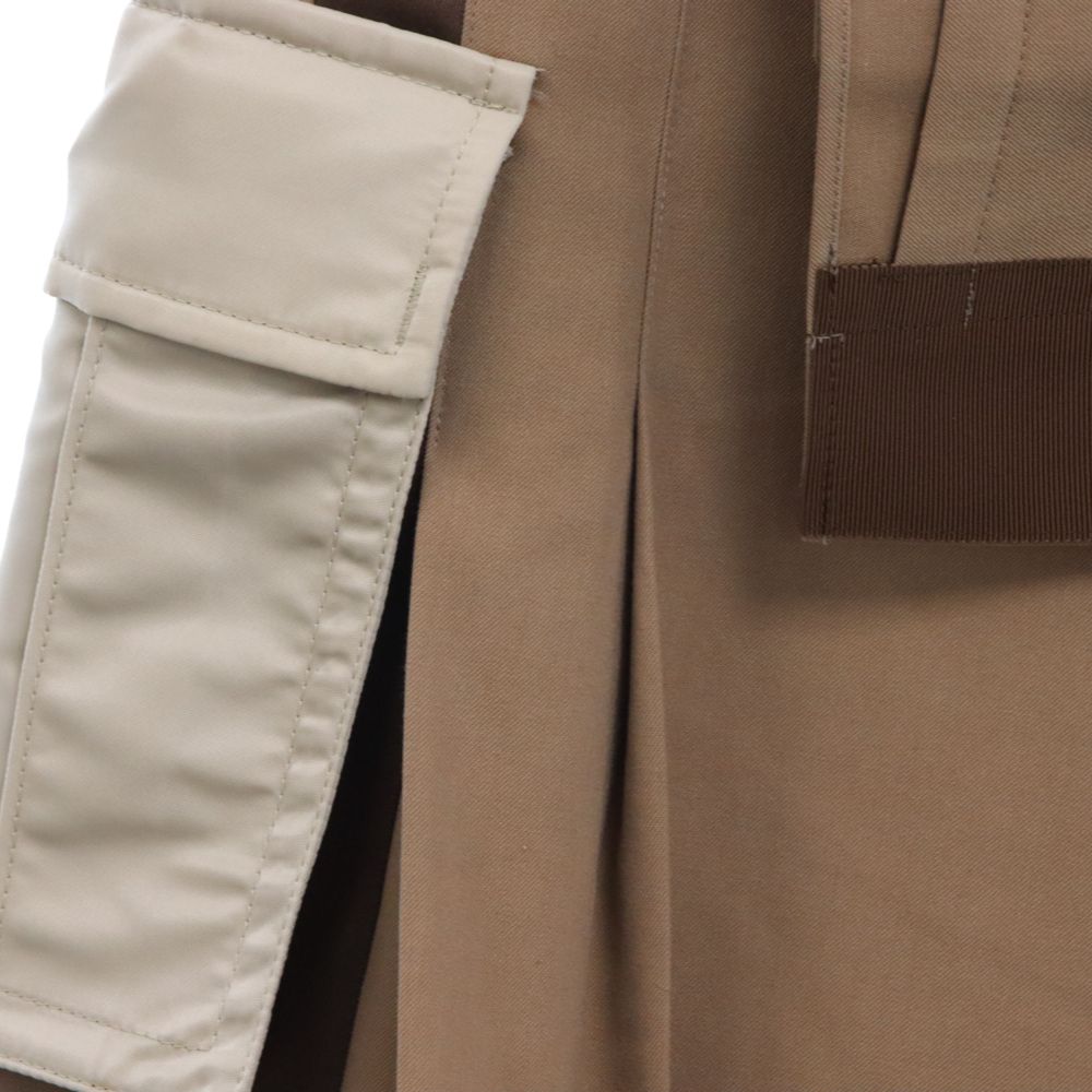 Sacai (サカイ) 22SS ドッキング プリーツ ミニ スカート