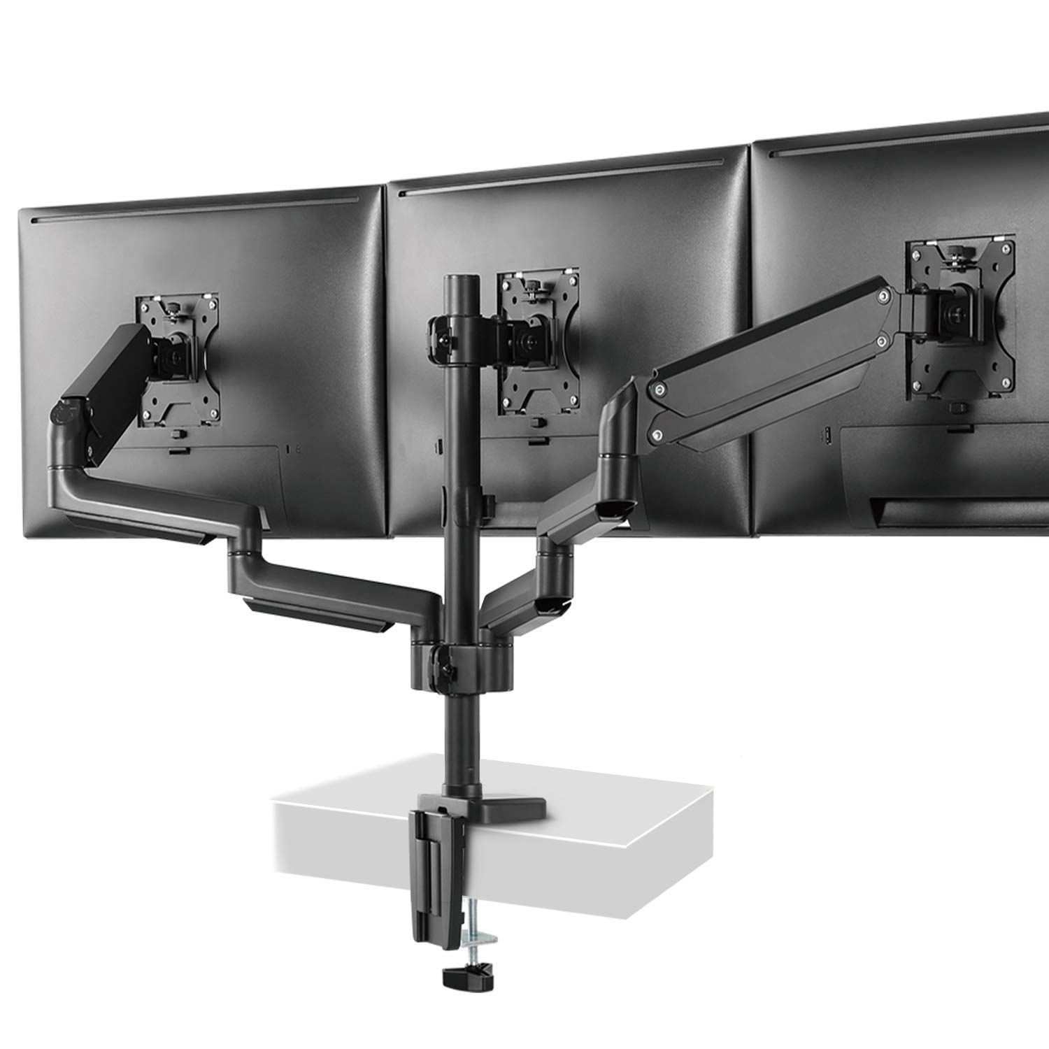 大 PC モニター アーム ディスプレイスタンド トリプル 液晶ディスプレイアーム 3画面 ガス圧式 17 27インチ ZJ 26 03 ACCURTEK