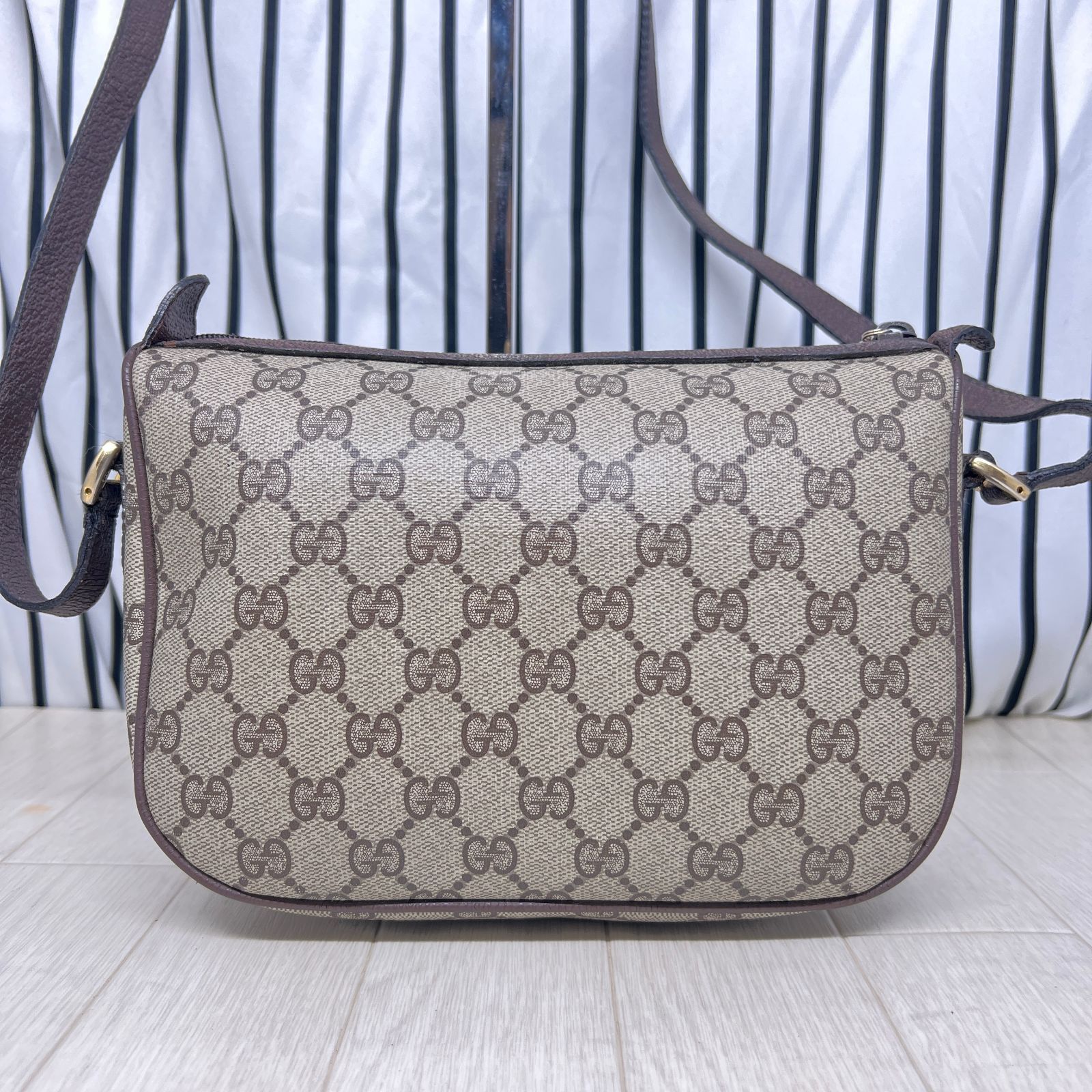 格安】GUCCI オールドグッチシェリーラインPVC斜めがけショルダー