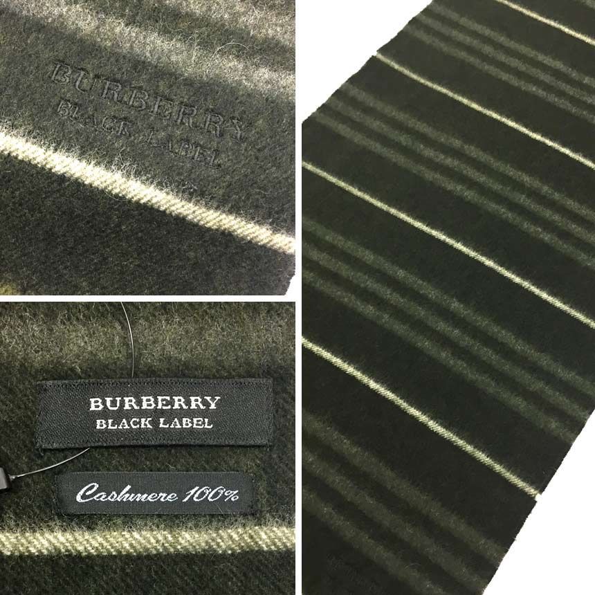 BURBERRY BLACK LABEL バーバリーブラックレーベル マフラー カシミヤ
