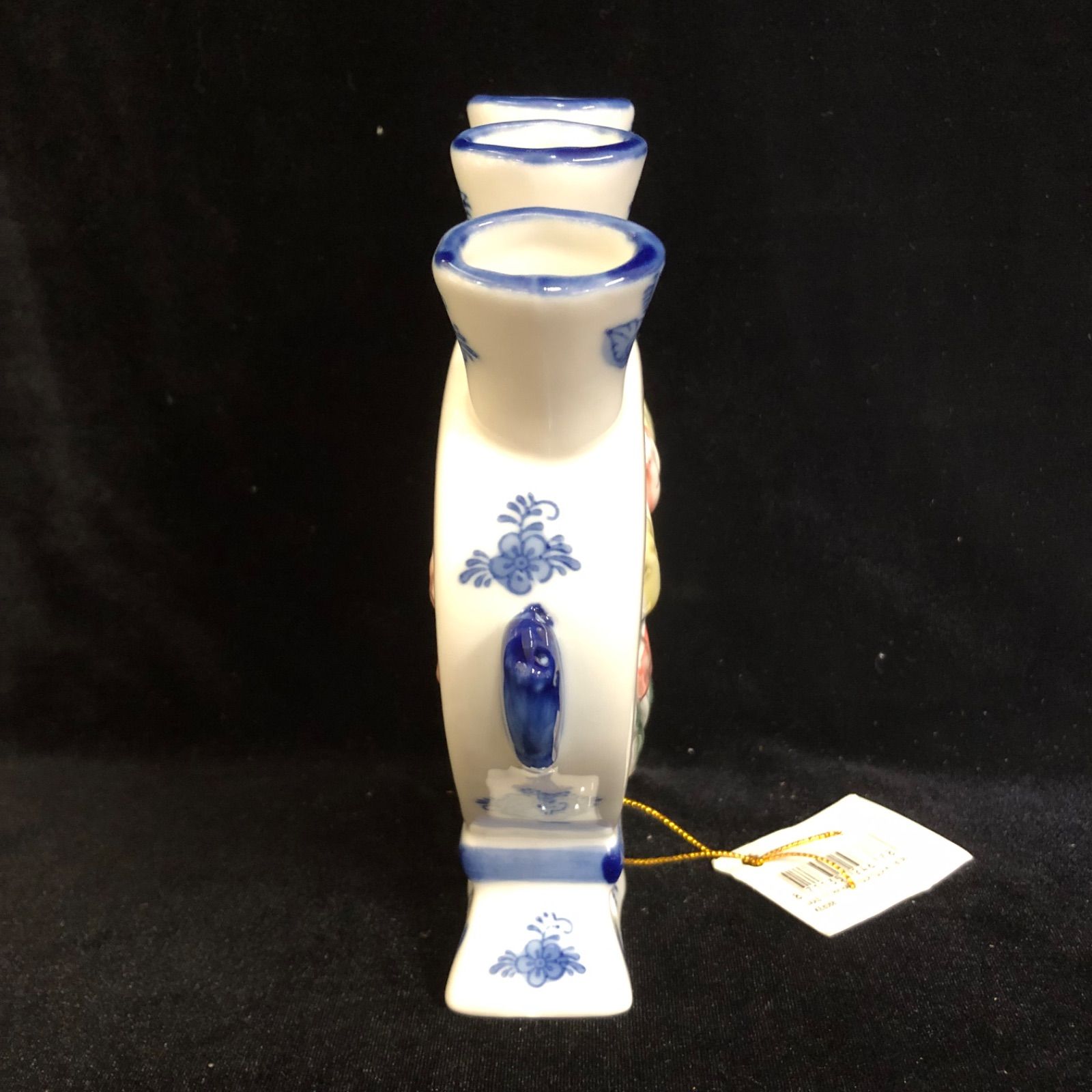 ロイヤルデルフト 花文 一輪挿し 13.5cm / Royal Delft デルフト