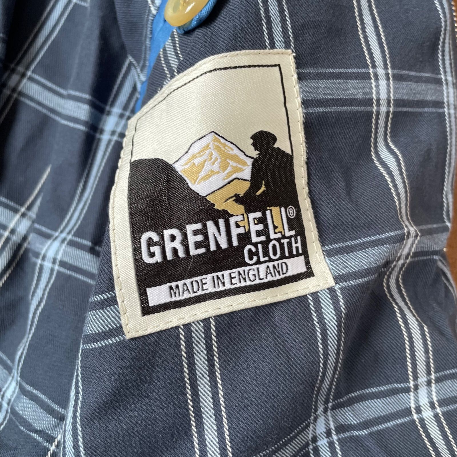 Z1541【美品】GRENFELL グレンフェル ハリントンジャケット コットン