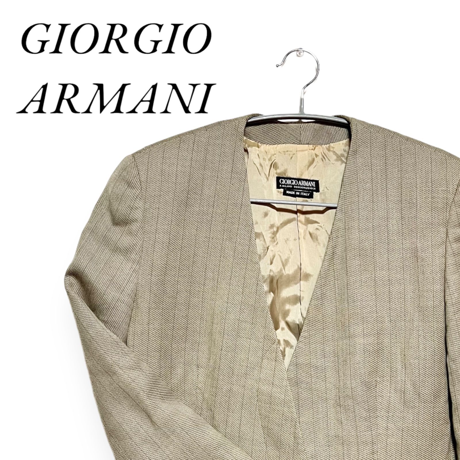 訳あり品】GIORGIO ARMANI ジョルジオアルマーニ ジャケット ウール