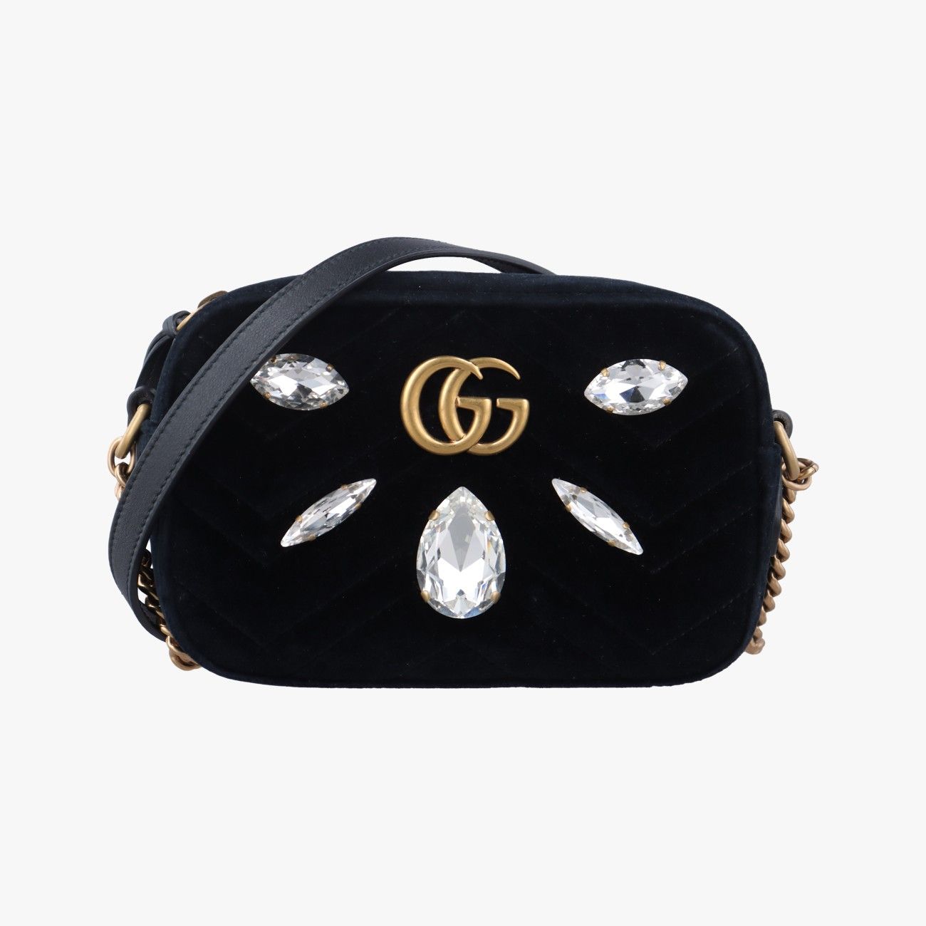 グッチGucciGGマーモント ブラック ベロア 448065 G022947092