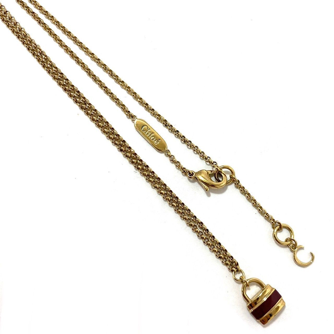 美品　難あり　クロエ　Chloe パディントン　 南京錠　カデナ　パドロック CH【Chloe】パディントン ネックレス カデナ パドロック/南京錠