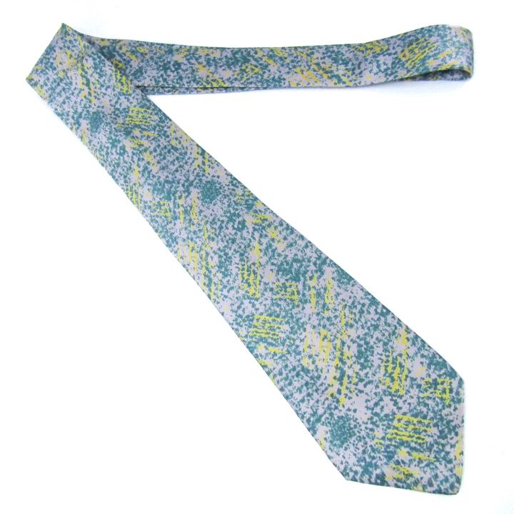 ブリオーニ ブランド ネクタイ 総柄 シルク イタリア製 PO メンズ グレー Brioni