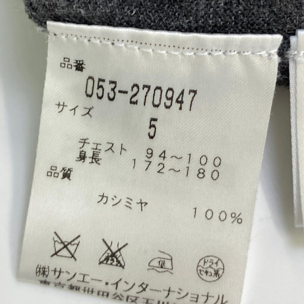 PEARLY GATES グレー カシミヤ100％ セーター サイズ5 サイズ：5