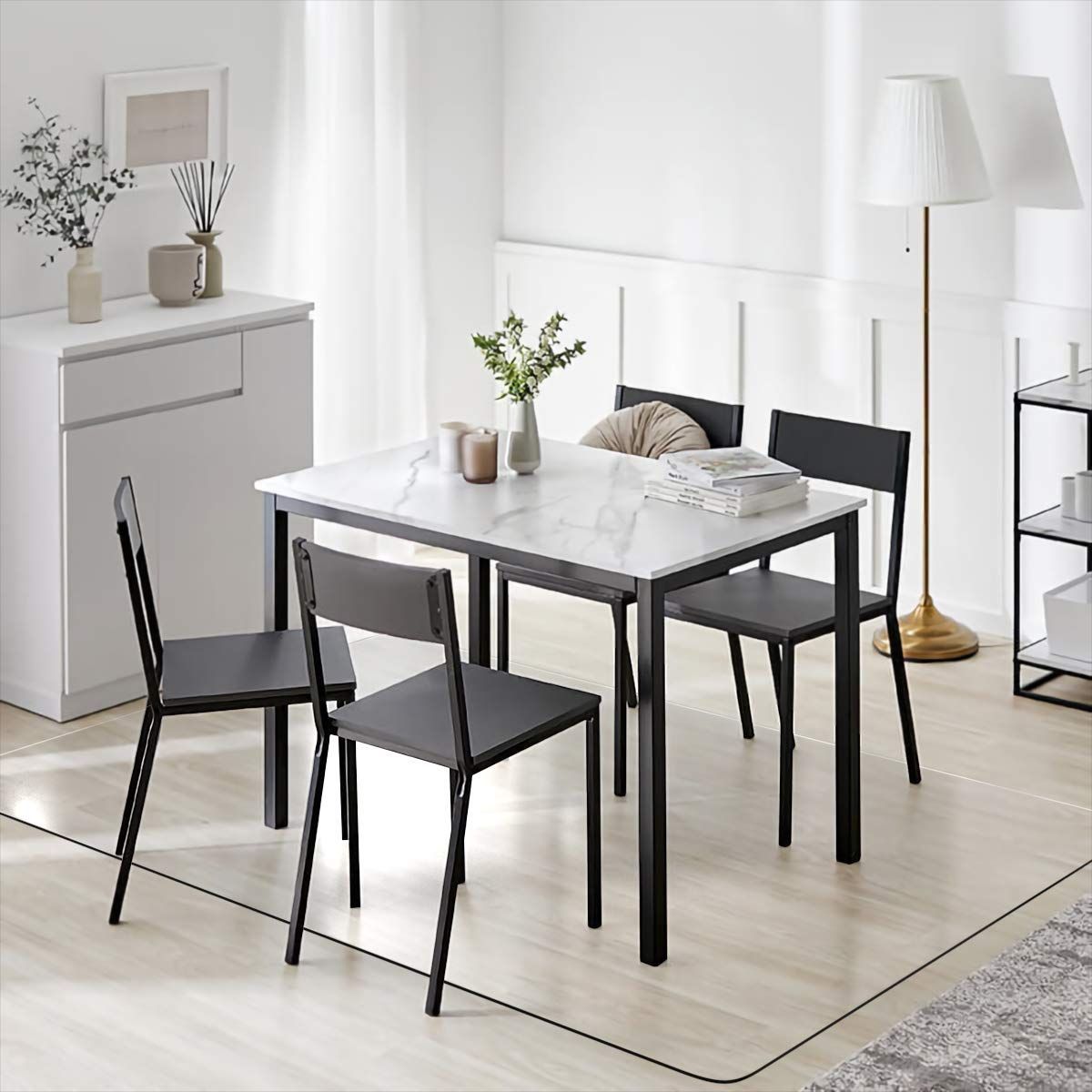 在庫処分 撥水 ソフト 透明マット おしゃれ テーブルマット 汚れ防止 クリアマット 厚さ1.5mm お手入れ簡単 超大判 特大サイズ 床暖房対応 180X240cm 滑り止め PVC クリア 180*240-NEW ダイニングマット