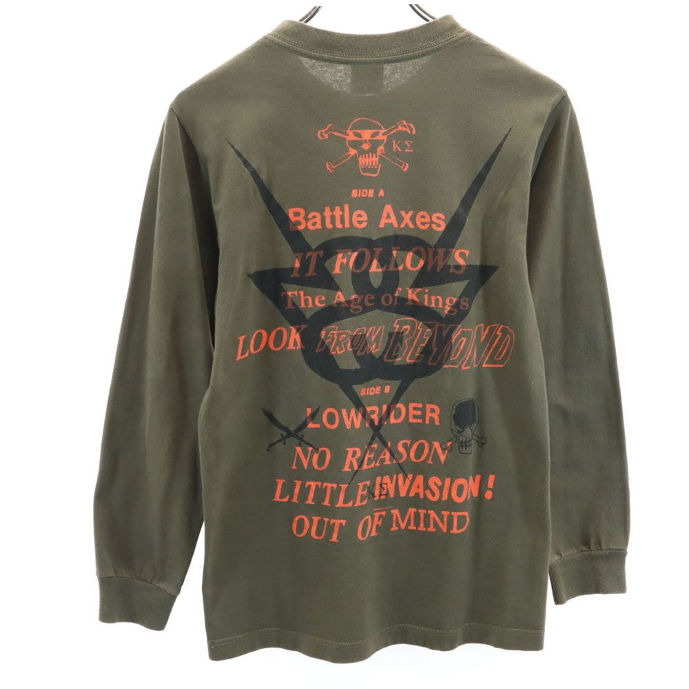STUSSY ステューシー バックプリント ロンT 長袖 Tシャツ M カーキ ステューシー バックプリント 長袖 Tシャツ S カーキ STUSSY ロンT