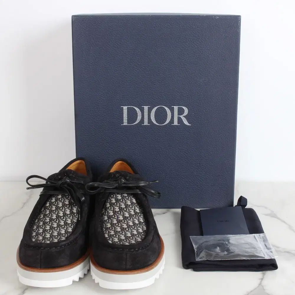 ディオール オブリーク ボート レースアップ ローファー 41 260