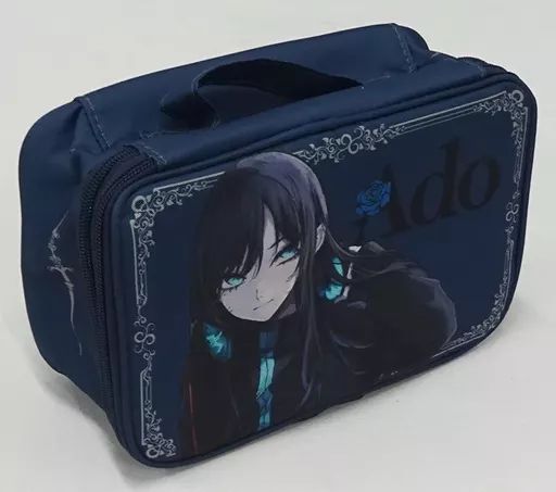 中古】雑貨 Ado(マリンブルー) CDケース付きポーチ ラウンドワン限定