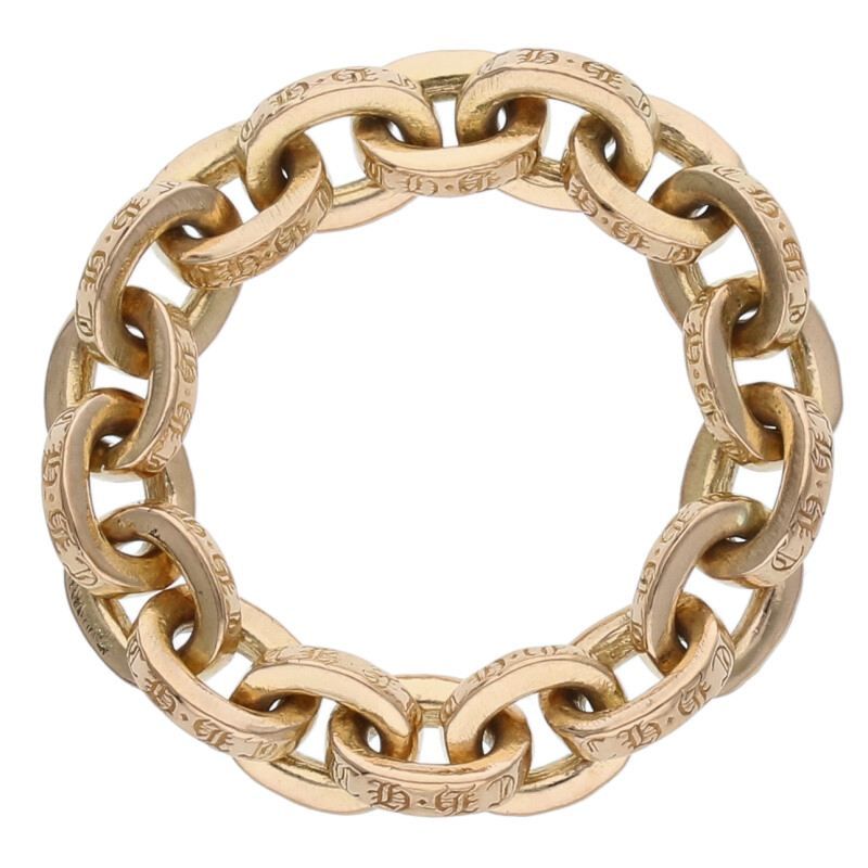 ゴールド ペーパーチェーンリング クロムハーツ 22K PAPER CHAIN RING/ペーパーチェーン ゴールド