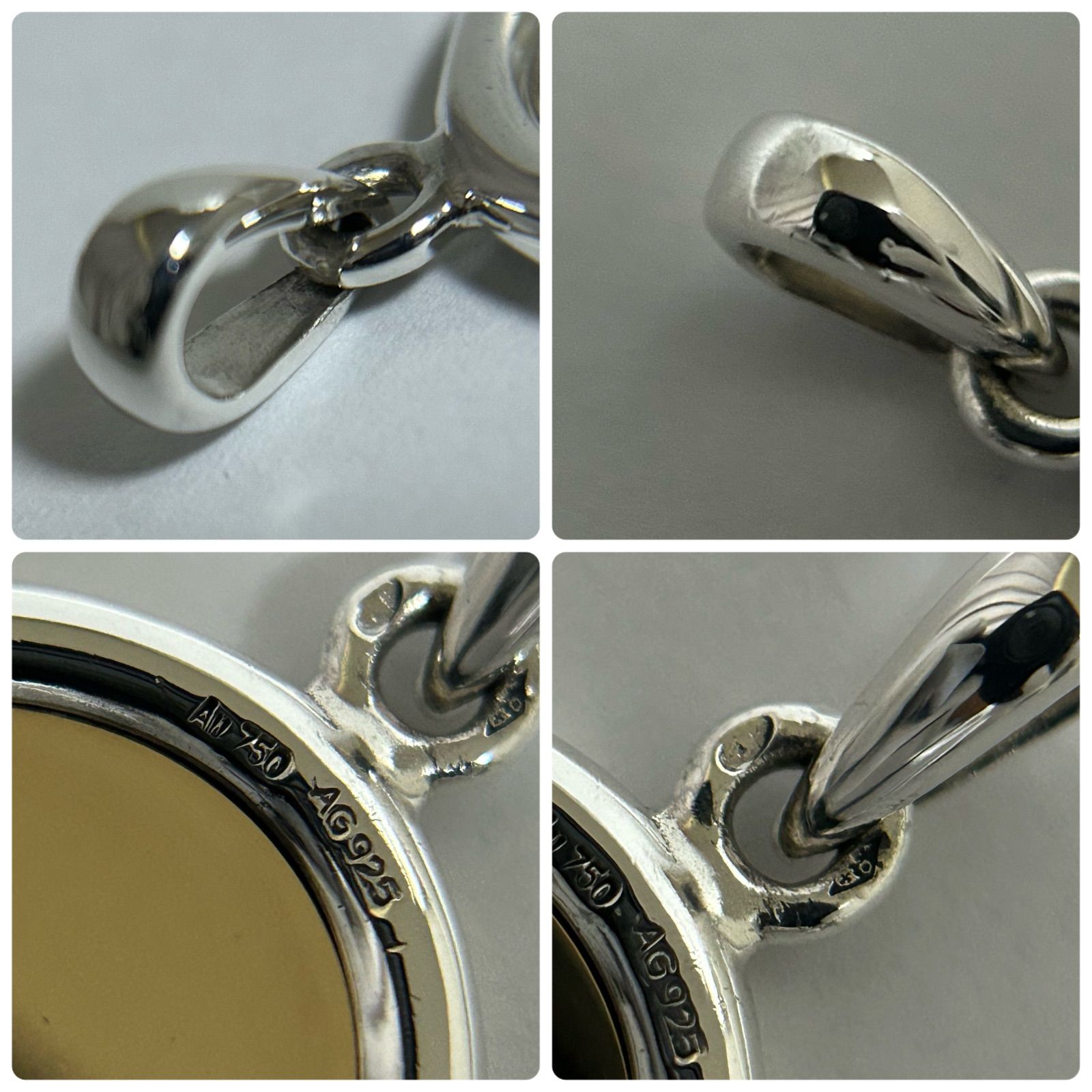 SloterK様 エルメス セリエ コイン ネックレス ペンダント トップ 925