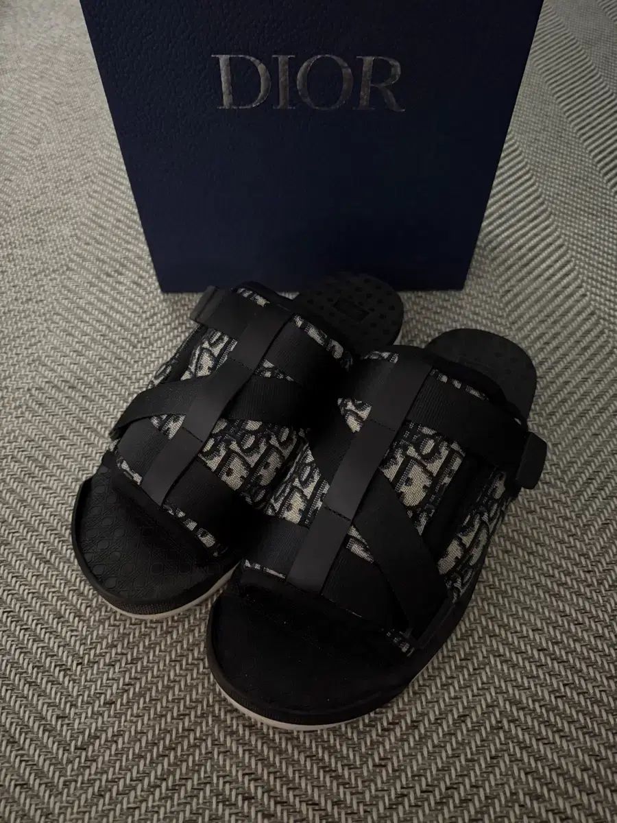 S グレード|フル構成 DIOR ディオール オブリーク アルファ サンダル 44