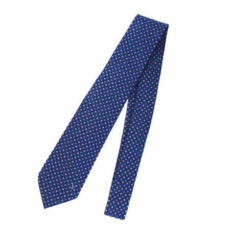 Louis Vuitton ネクタイ ネイビー シルク 中古】 超美品 ルイヴィトン LOUIS VUITTON ネクタイ ネイビー