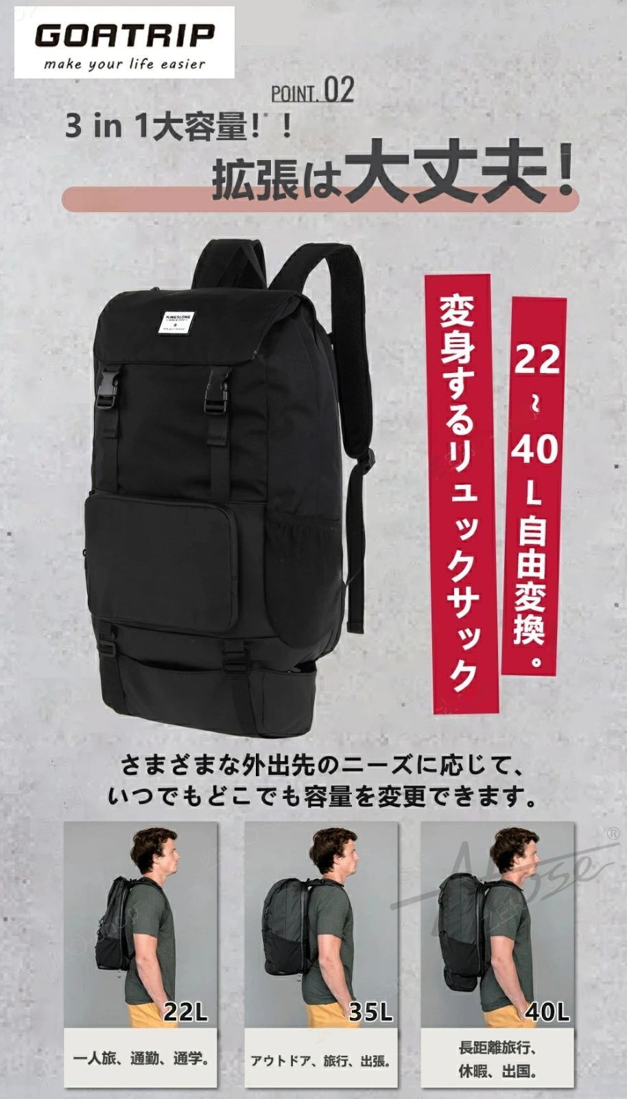 リュック防水 防犯