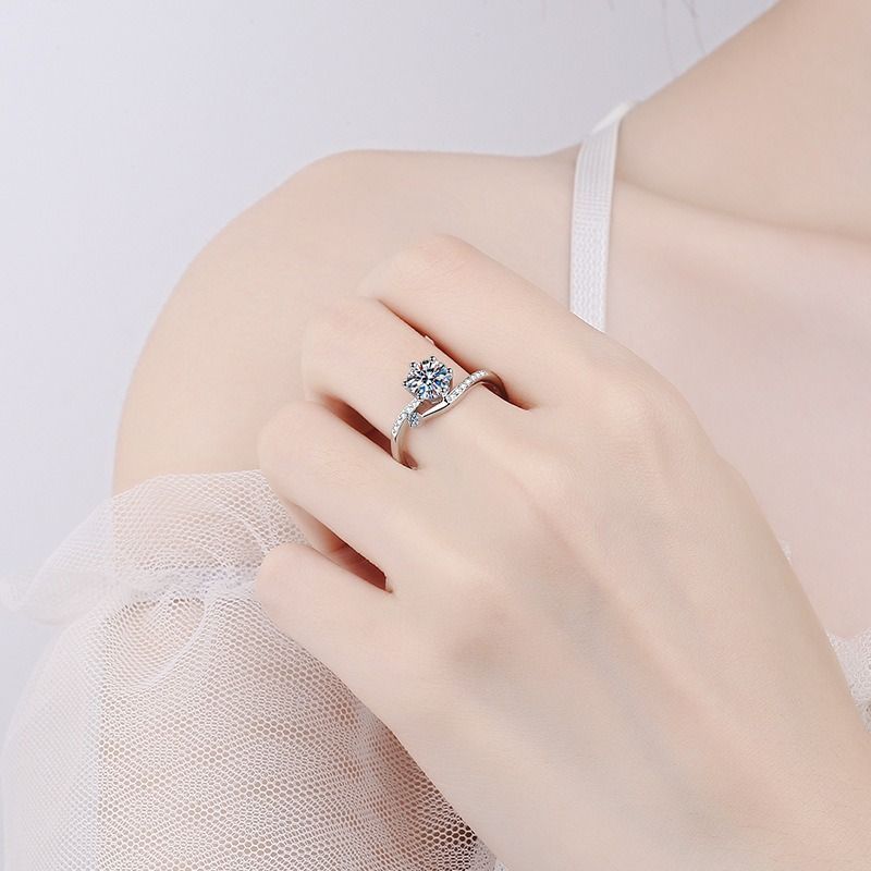 最高品質 【3ct】 モアサナイト 人工ダイヤ 一粒ダイヤ