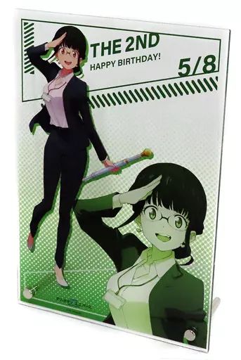 【中古】アクリルスタンド・アクリルパネル 2代目 -SSSS.BIRTHDAY-B5アクリルプレート 「劇場版 グリッドマン ユニバース×AMO CAFE」 AMO CAFE WEBSHOP限定