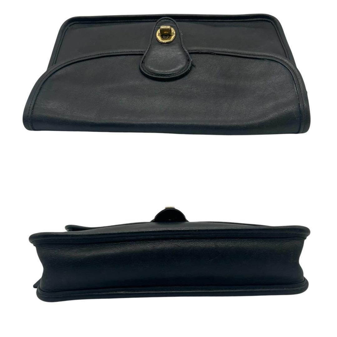 1041 Vintage Coach セカンドバッグ クラッチバッグ 黒 - メルカリ