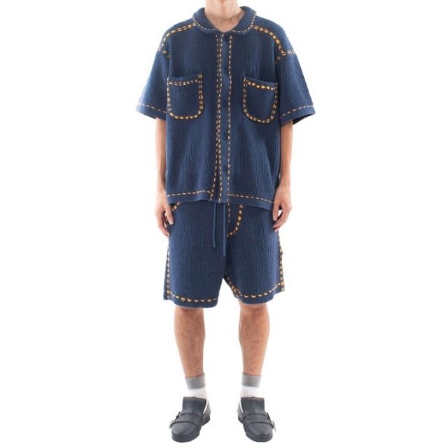 PHINGERIN フィンガリン 25SS PG1 BEACH SHIRT ハンドステッチニット