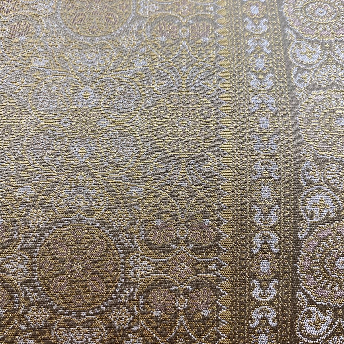 専用帯4587 ●高級 正絹 草木染 全通 袋帯 NISHIORI wakka 京袋帯 ジャムセッション 京 wa・kka 正絹帯 ブランド